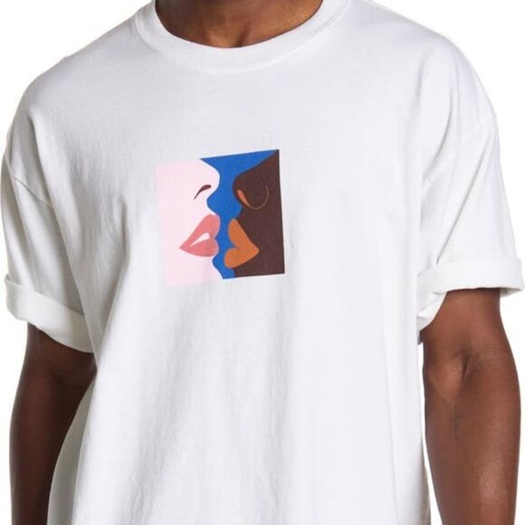 Obey Other - Obey Lips Graphic Crewneck T-shirt White Size Small